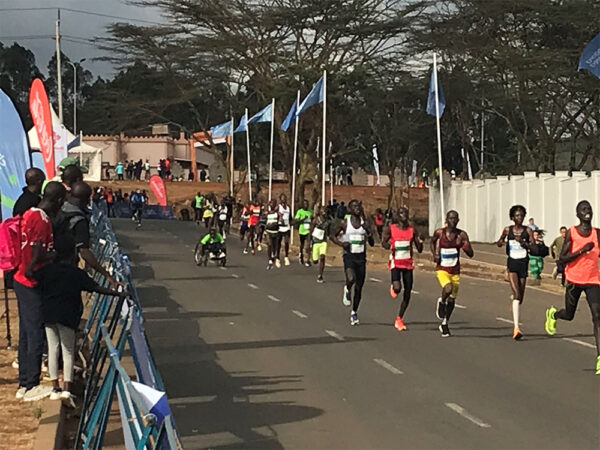 ナイロビ市内で開催されたマラソン大会